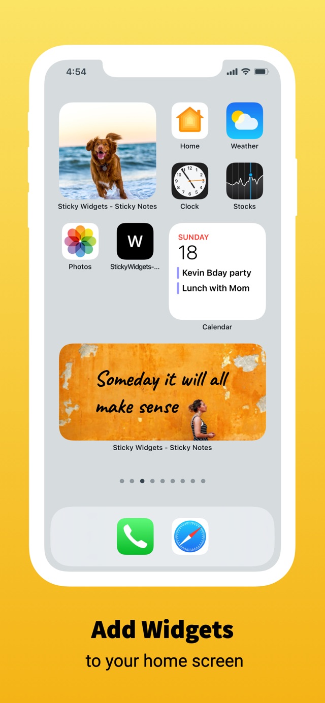 Sticky Widgets screenshot 2